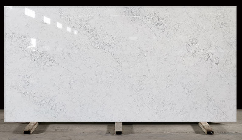 Thin Veins Calacatta Quartz Countertops